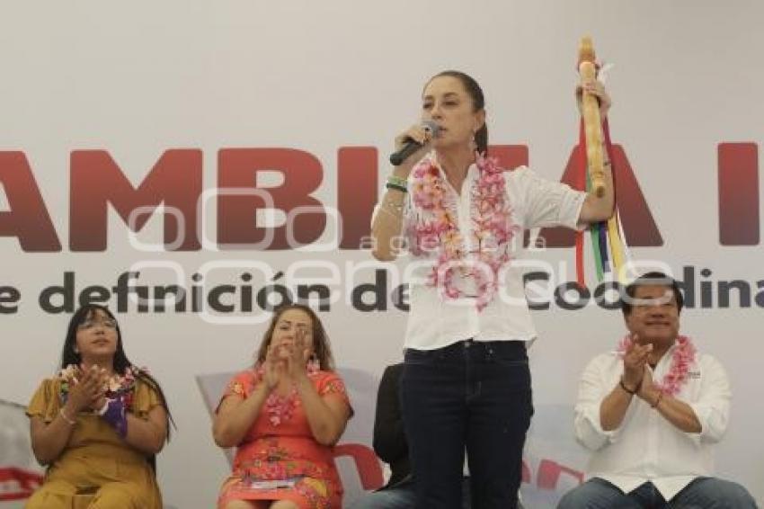 IZÚCAR DE MATAMOROS . CLAUDIA SHEINBAUM