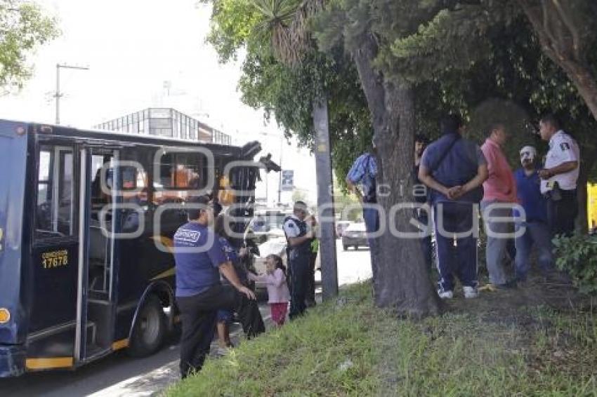 CHOQUE TRANSPORTE PÚBLICO