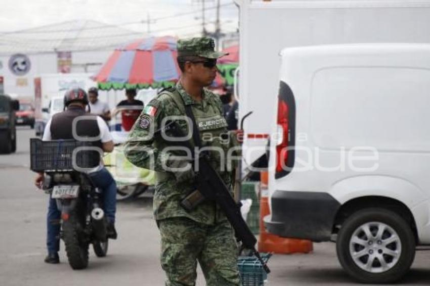 CENTRAL DE ABASTO . GUARDIA NACIONAL