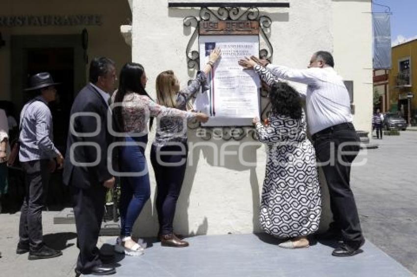 SAN PEDRO CHOLULA . BANDO SOLEMNE 