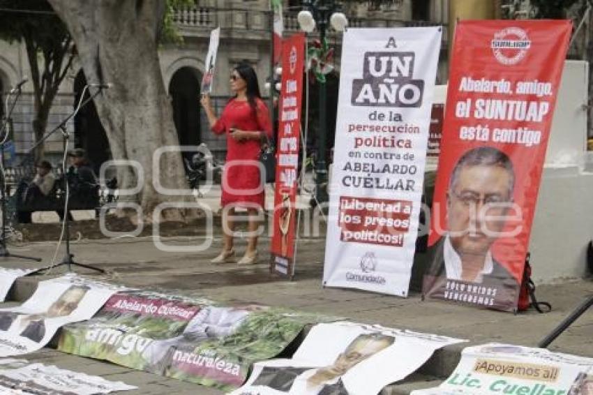 PROTESTA . ABELARDO CUELLAR