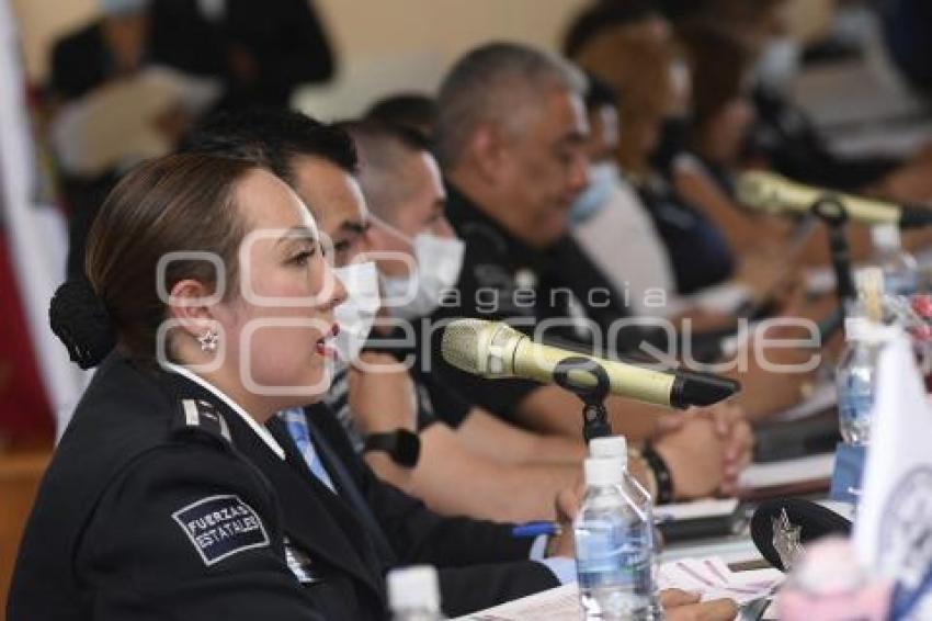 TLAXCALA . REUNIÓN SEGURIDAD PÚBLICA