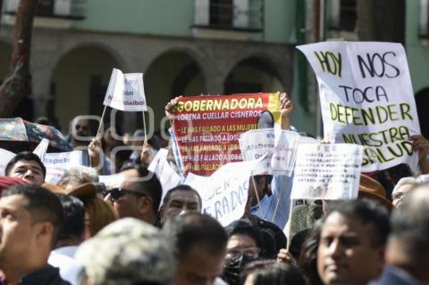 TLAXCALA . MANIFESTACIÓN BURÓCRATAS
