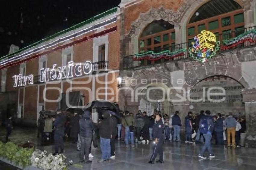 TLAXCALA . FIESTAS PATRIAS . PROTESTA