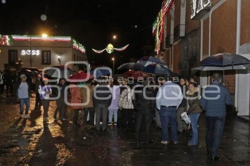 TLAXCALA . FIESTAS PATRIAS . PROTESTA