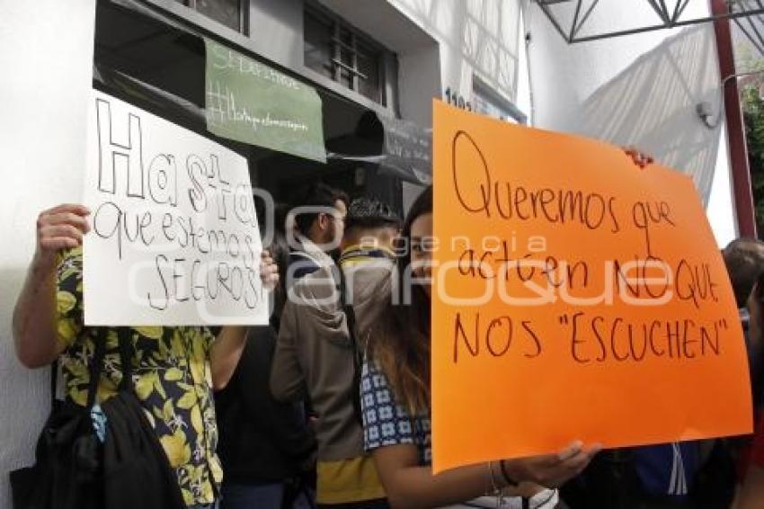 UPAEP . MANIFESTACIÓN INSEGURIDAD