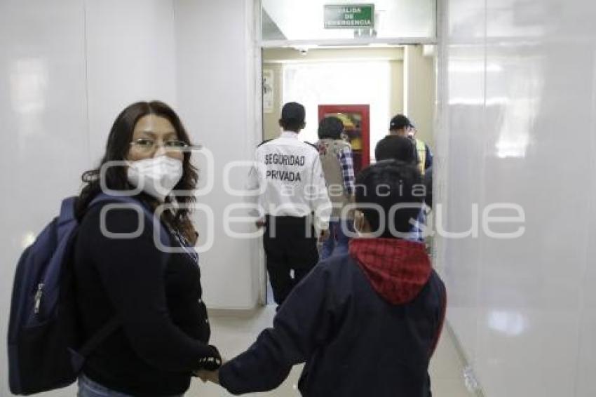 SIMULACRO DE SISMO . HOSPITAL IMSS