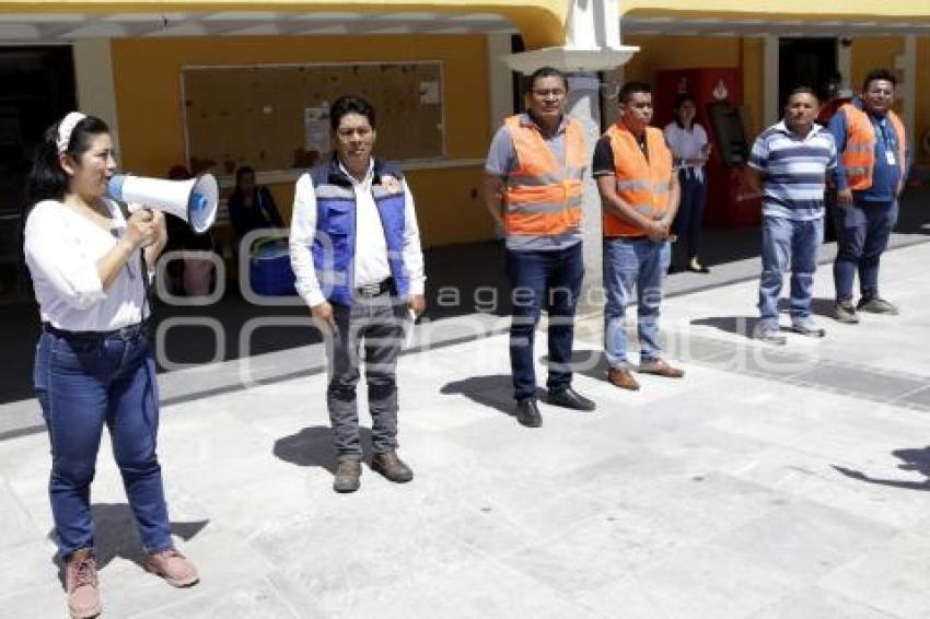 SAN ANDRÉS CHOLULA . SIMULACRO SISMO