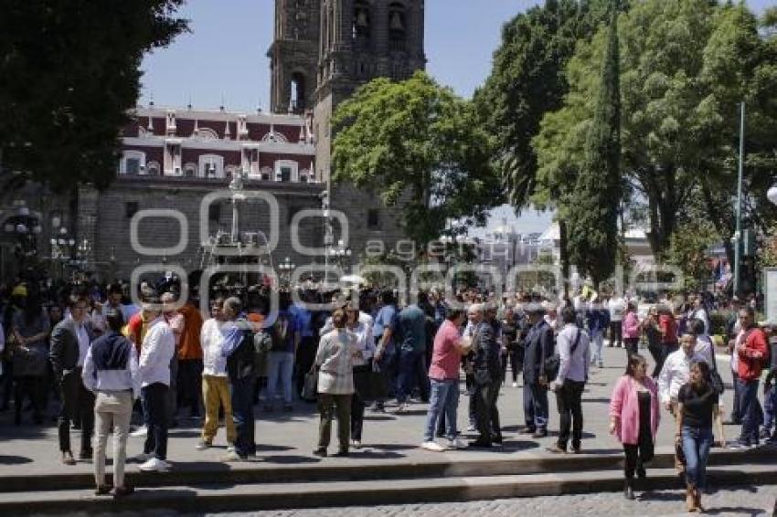 SIMULACRO DE SISMO . AYUNTAMIENTO