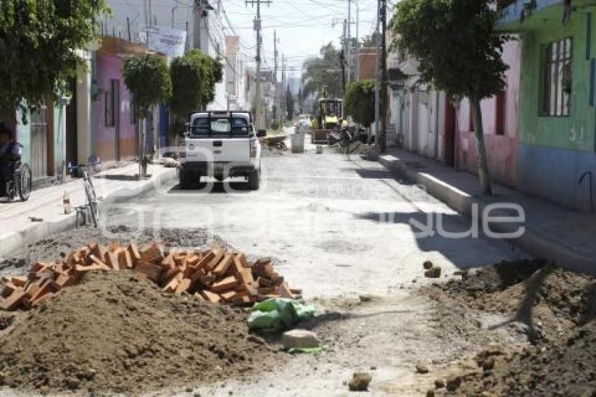 SAN ANDRÉS CHOLULA . PAVIMENTACIÓN CALLES