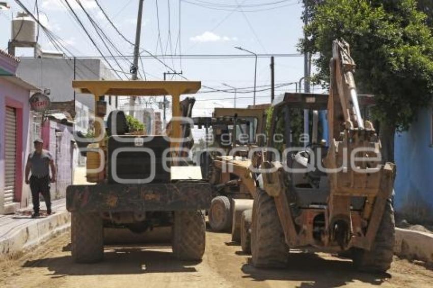 SAN ANDRÉS CHOLULA . PAVIMENTACIÓN CALLES