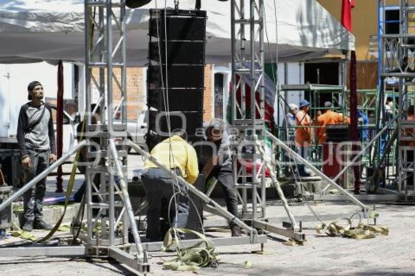 TLAXCALA . PREPARATIVOS FIESTAS PATRIAS