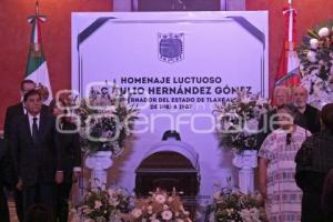 TLAXCALA . HOMENAJE LUCTUOSO EXGOBERNADOR