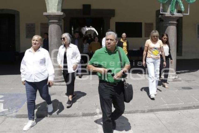 SAN PEDRO CHOLULA . SIMULACRO SISMO