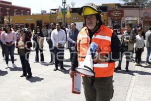 SAN PEDRO CHOLULA . SIMULACRO SISMO