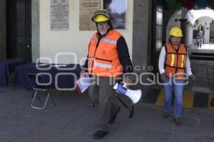 SAN PEDRO CHOLULA . SIMULACRO SISMO