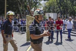 SIMULACRO SISMO . ZÓCALO