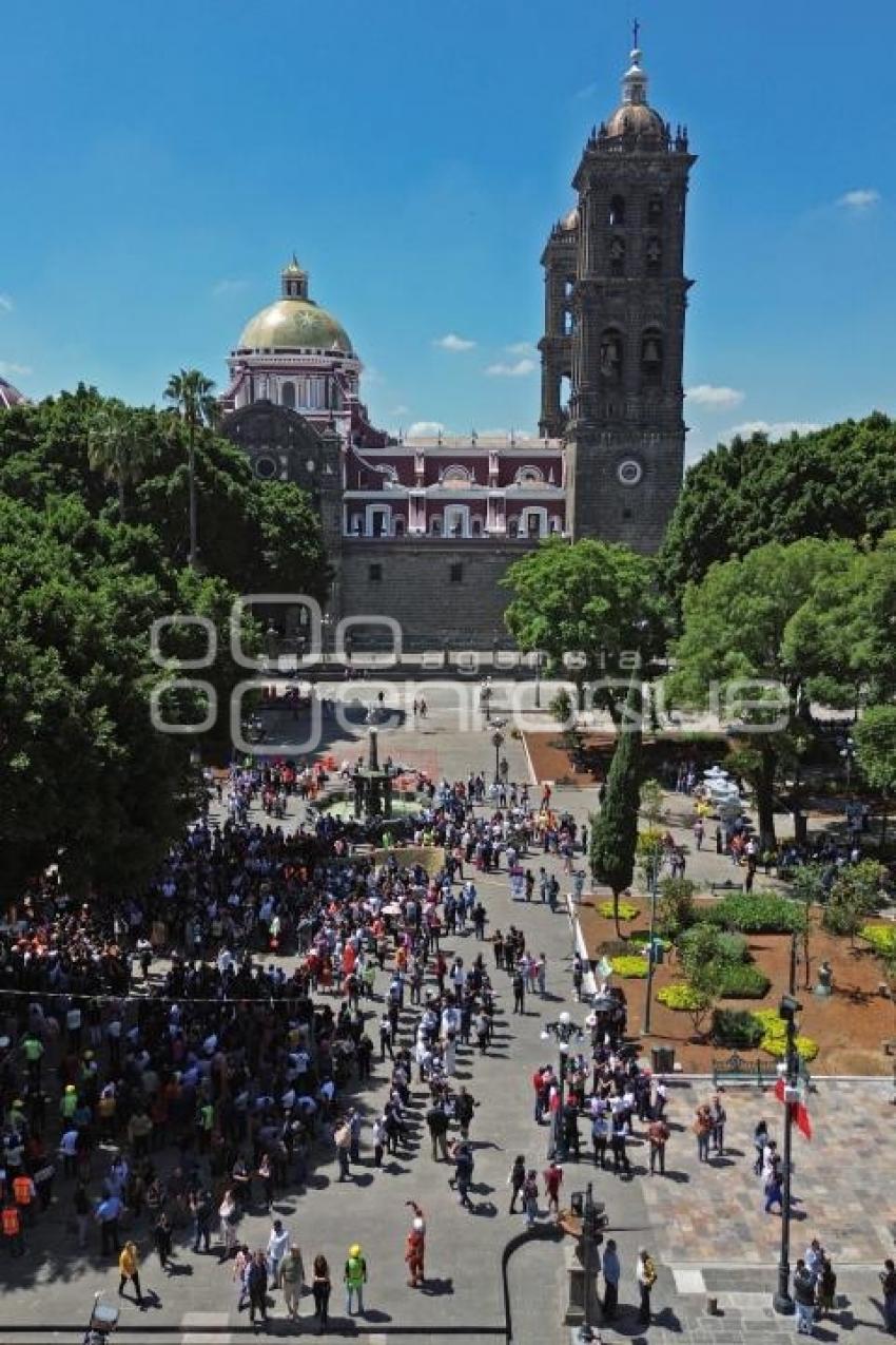 SIMULACRO SISMO . ZÓCALO