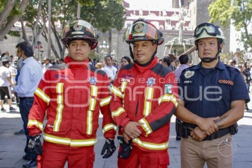 SIMULACRO SISMO . ZÓCALO