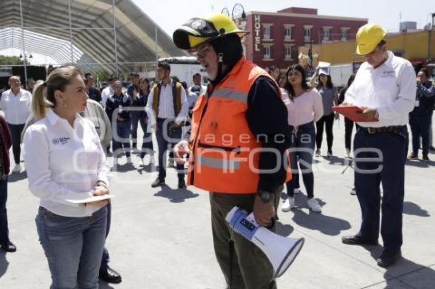 SAN PEDRO CHOLULA . SIMULACRO SISMO