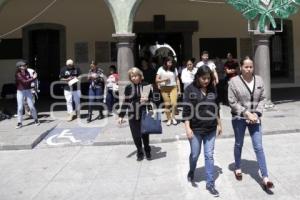 SAN PEDRO CHOLULA . SIMULACRO SISMO