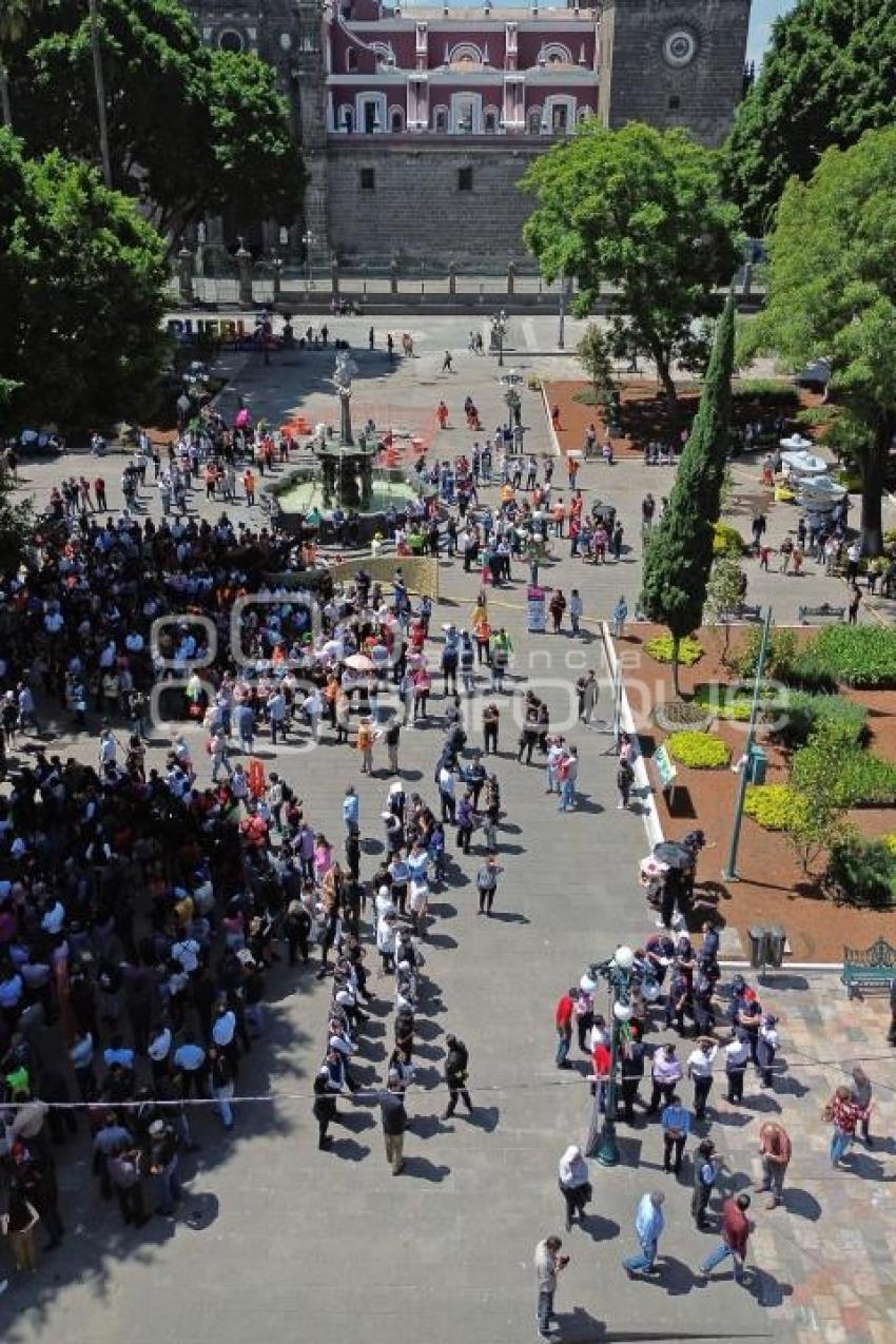 SIMULACRO SISMO . ZÓCALO