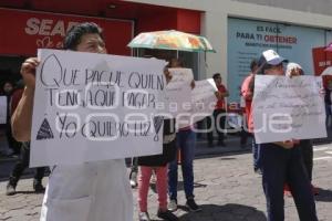 MANIFESTACIÓN . MERCADO 5 DE MAYO