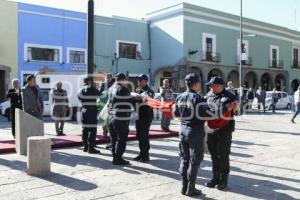 TLAXCALA . IZAMIENTO BANDERA