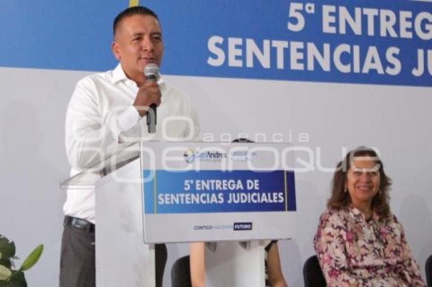 SAN ANDRÉS CHOLULA . SENTENCIAS JUDICIALES