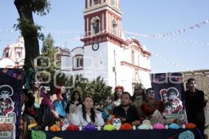 SAN PEDRO CHOLULA . DESFILE DE CATRINAS