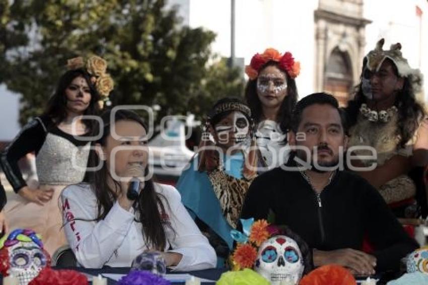 SAN PEDRO CHOLULA . DESFILE DE CATRINAS