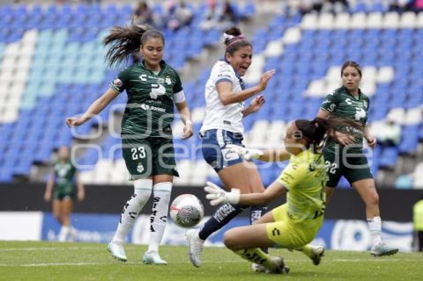 FÚTBOL FEMENIL . PUEBLA VS SANTOS LAGUNA