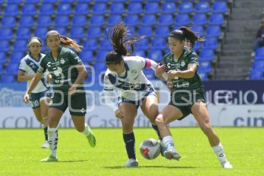 FÚTBOL FEMENIL . PUEBLA VS SANTOS LAGUNA