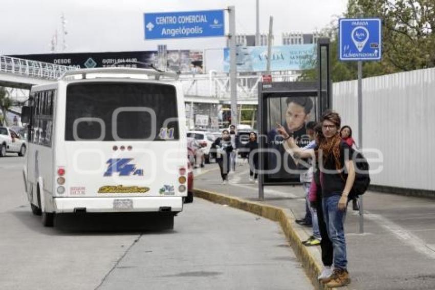 TRANSPORTE . PARADERO INHABILITADO