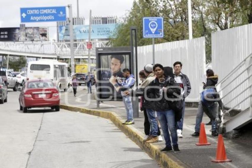 TRANSPORTE . PARADERO INHABILITADO