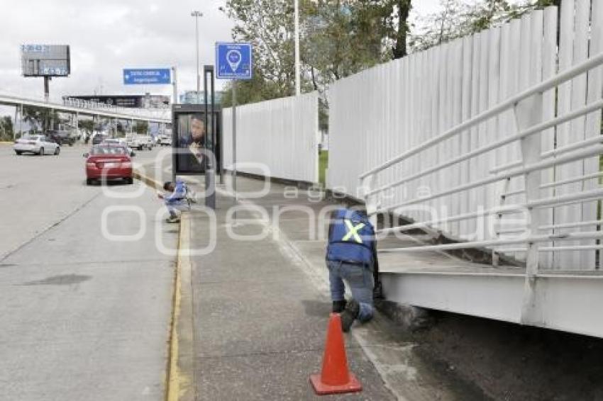 TRANSPORTE . PARADERO INHABILITADO