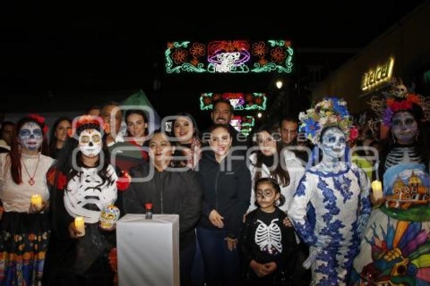 SAN PEDRO CHOLULA . ILUMINACIÓN DÍA DE MUERTOS