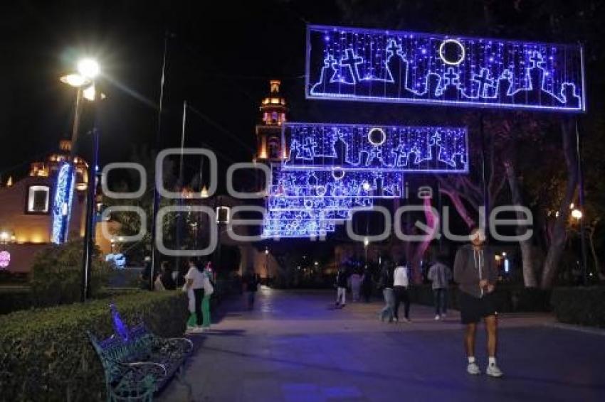 SAN PEDRO CHOLULA . ILUMINACIÓN DÍA DE MUERTOS
