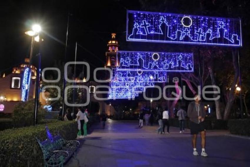 SAN PEDRO CHOLULA . ILUMINACIÓN DÍA DE MUERTOS 