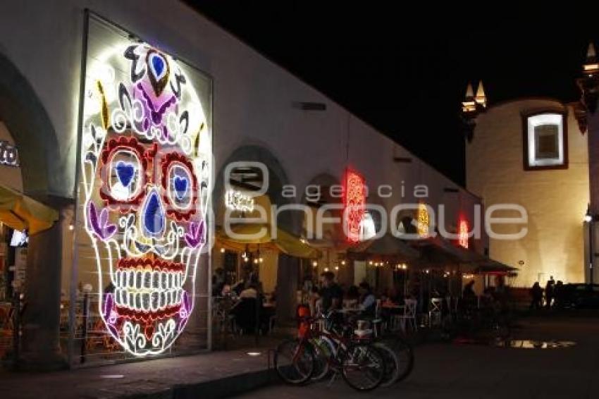 SAN PEDRO CHOLULA . ILUMINACIÓN DÍA DE MUERTOS