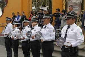 SAN ANDRÉS CHOLULA . ENTREGA DE PATRULLAS