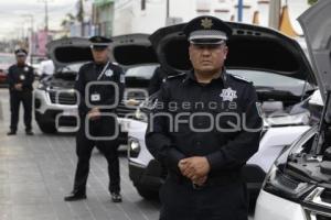 SAN ANDRÉS CHOLULA . ENTREGA DE PATRULLAS