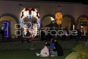 SAN PEDRO CHOLULA . ILUMINACIÓN DÍA DE MUERTOS