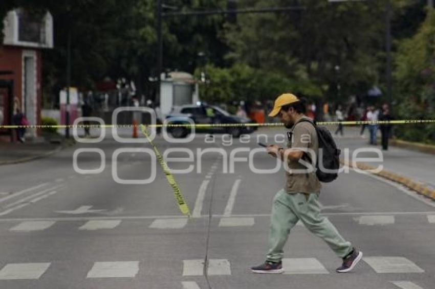 MANIFESTACIÓN . CIERRE VIAL 