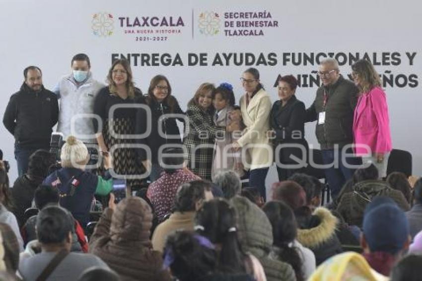 TLAXCALA . ENTREGA APARATOS ORTOPÉDICOS