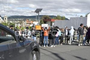 TLAXCALA . MANIFESTACIÓN ALUMNOS