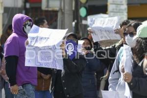 TLAXCALA . MANIFESTACIÓN ALUMNOS