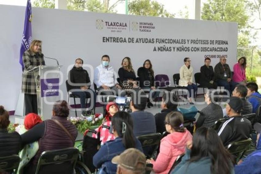 TLAXCALA . ENTREGA APARATOS ORTOPÉDICOS