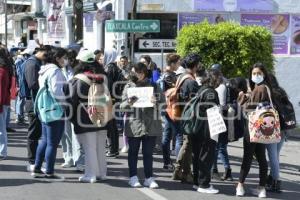 TLAXCALA . MANIFESTACIÓN ALUMNOS