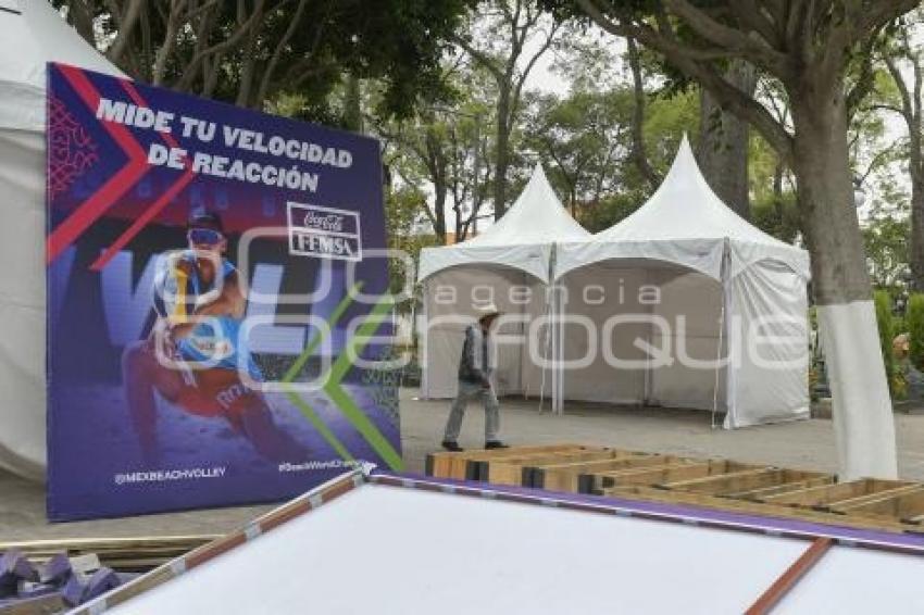 TLAXCALA . VOLEIBOL DE PLAYA . DESMONTAJE